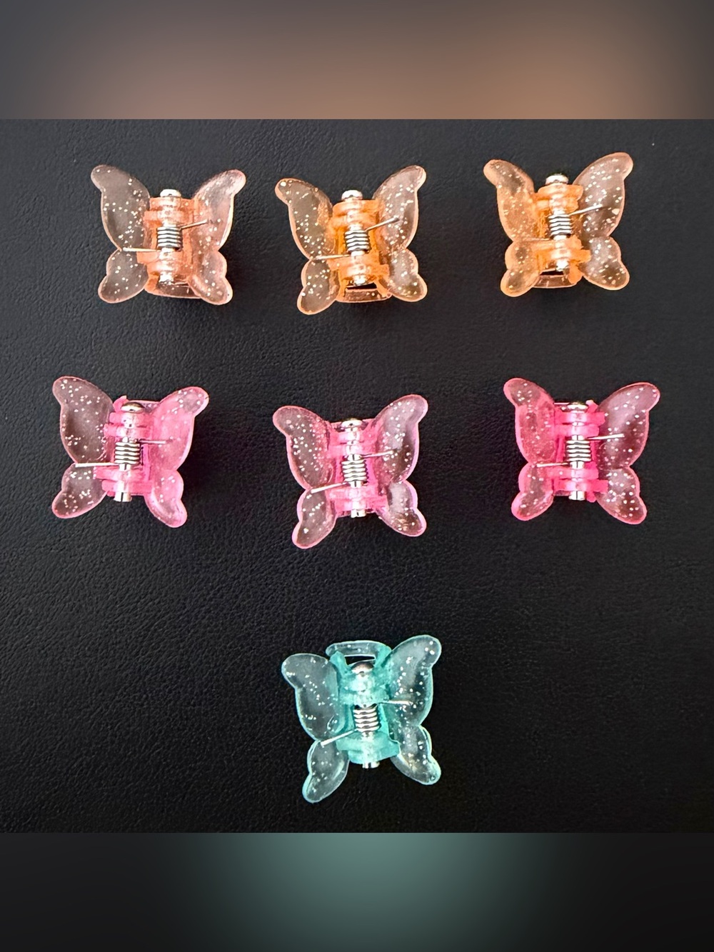 7 Mini Butterfly Glitter Hair Clips 🦋 #90s #y2k vibes